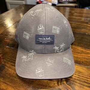 Travis‎ Mathew Golf Hat OS Snapback Gray Beach Beer Party Music Tropical Cap